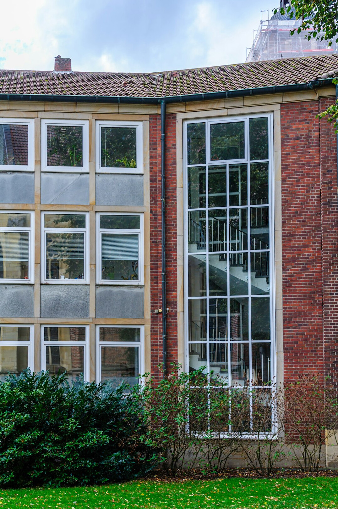Modern glass office building exterior