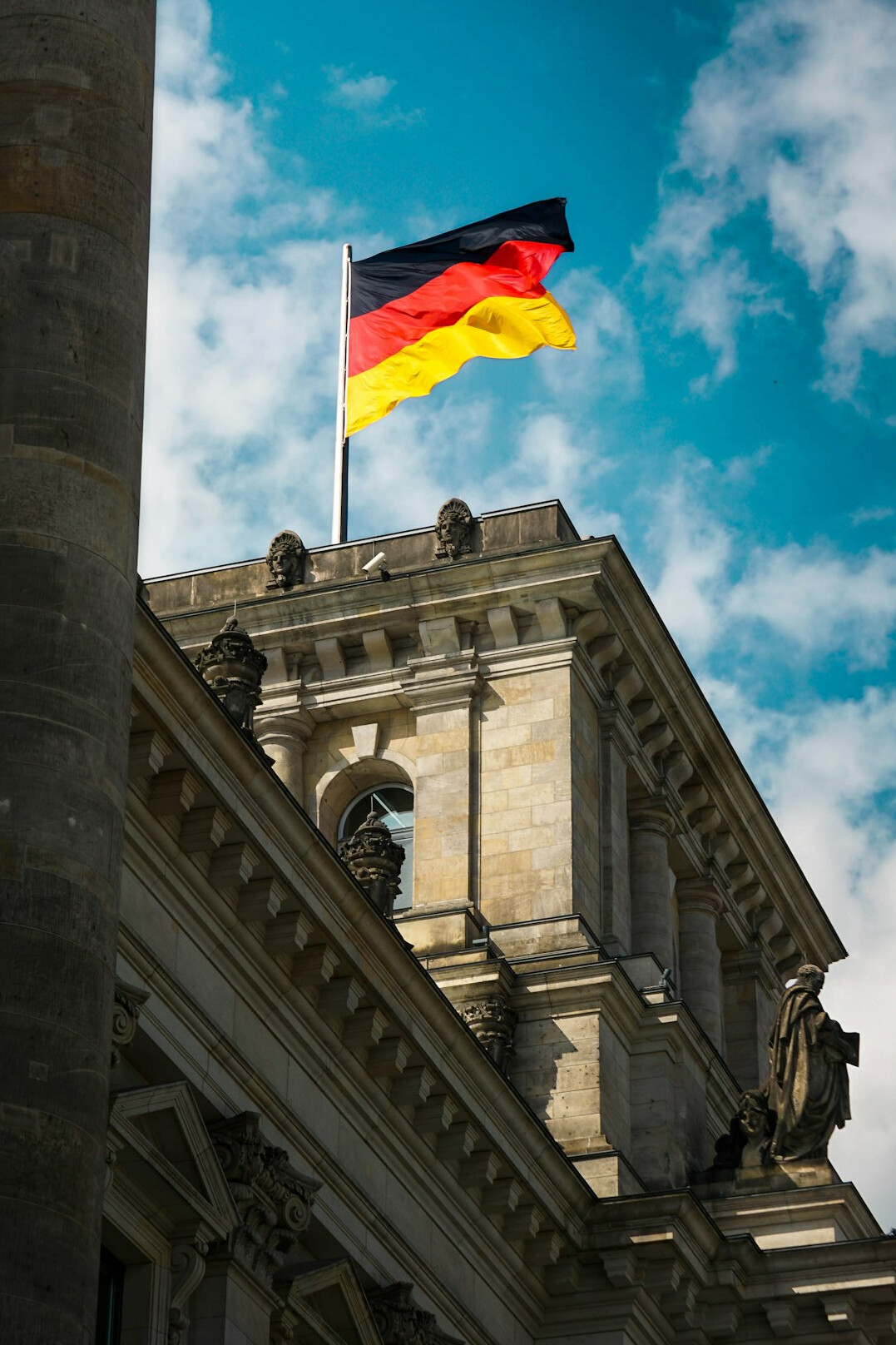 german flag waving