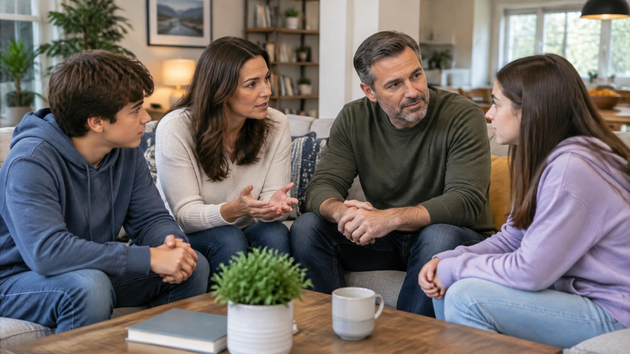 modern family at home